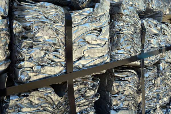 stack of recycled Aluminum in Staunton, VA